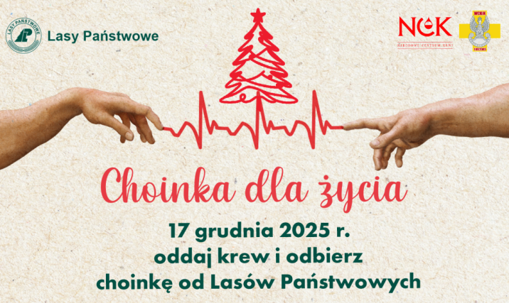 Grafika promująca akcję "Choinka dla życia"